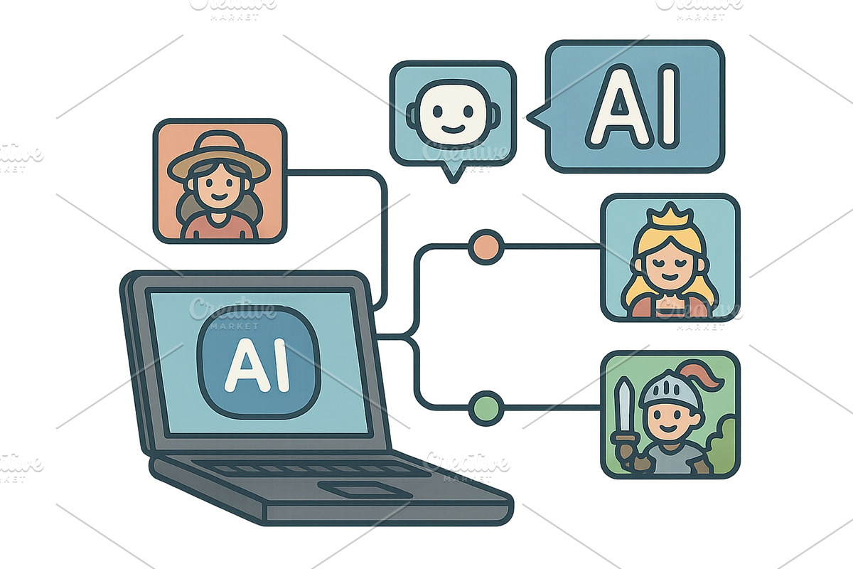 Exploring the interaction between, a Technology Illustration by ZinetroN