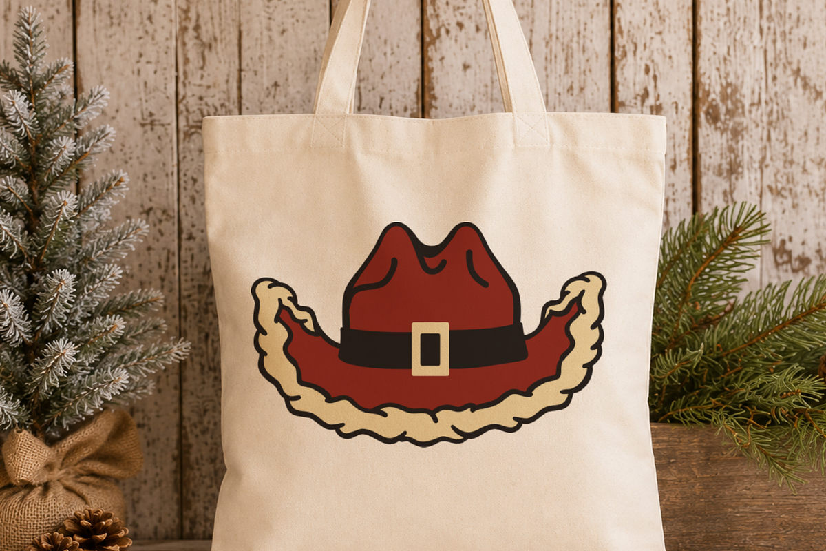 Cowboy Christmas Hat Clipart Set, a Seasonal Illustration by TanchaArt (Photo 7 of 7)
