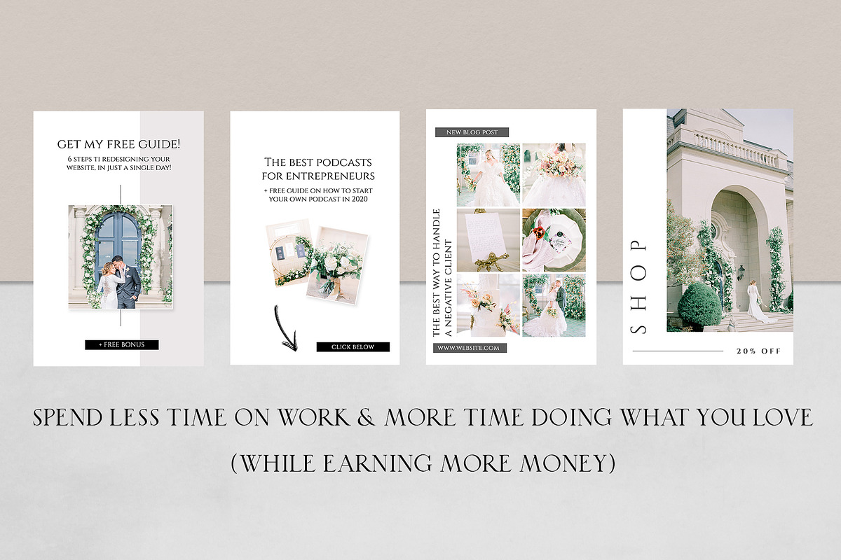 32 Pinterest Templates for Creatives, a Social Media Template by CreativeMavenCo. (Photo 6 of 7)