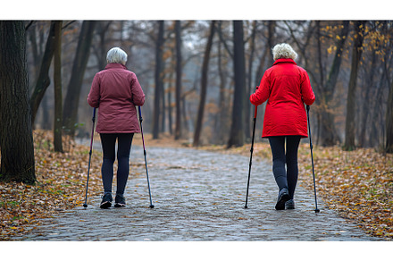Elderly caucasian females walking in, a Sports & Recreation Photo by Lermont51