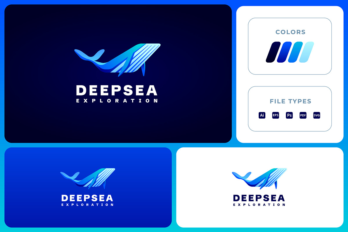 Colorful Modern Whale Logo, a Branding & Logo Template by Suhandi (Photo 1 of 3)
