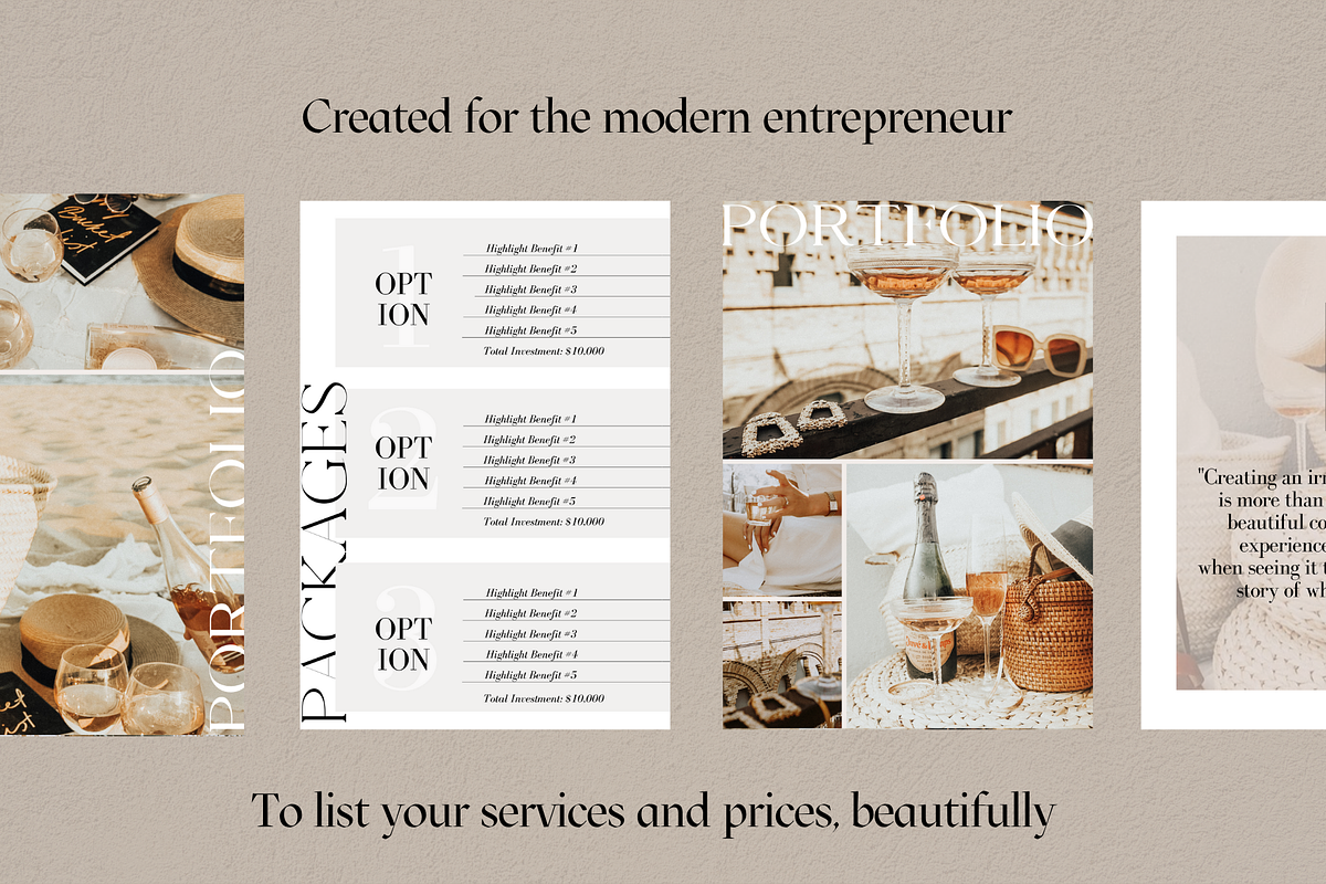 Canva Price & Service Guide Template, a Branding & Logo Template by Le Maison Bohem (Photo 6 of 6)