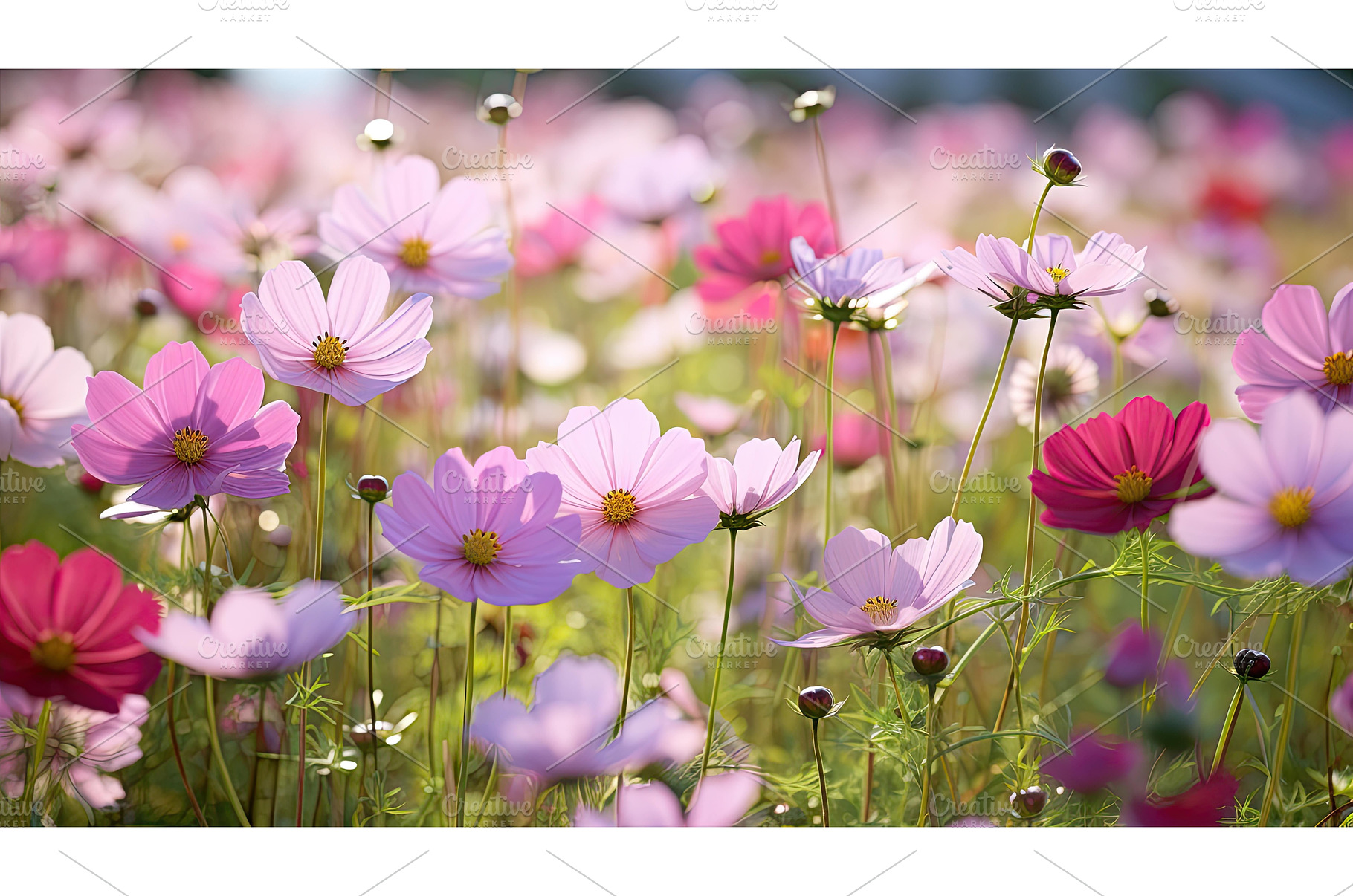 lilac purple and pink flowers ai, a Nature Photo by pikepicture