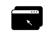 Browser icon design template, a Solid Icon by Sumberpangan (Thumbnail 1 of 3)