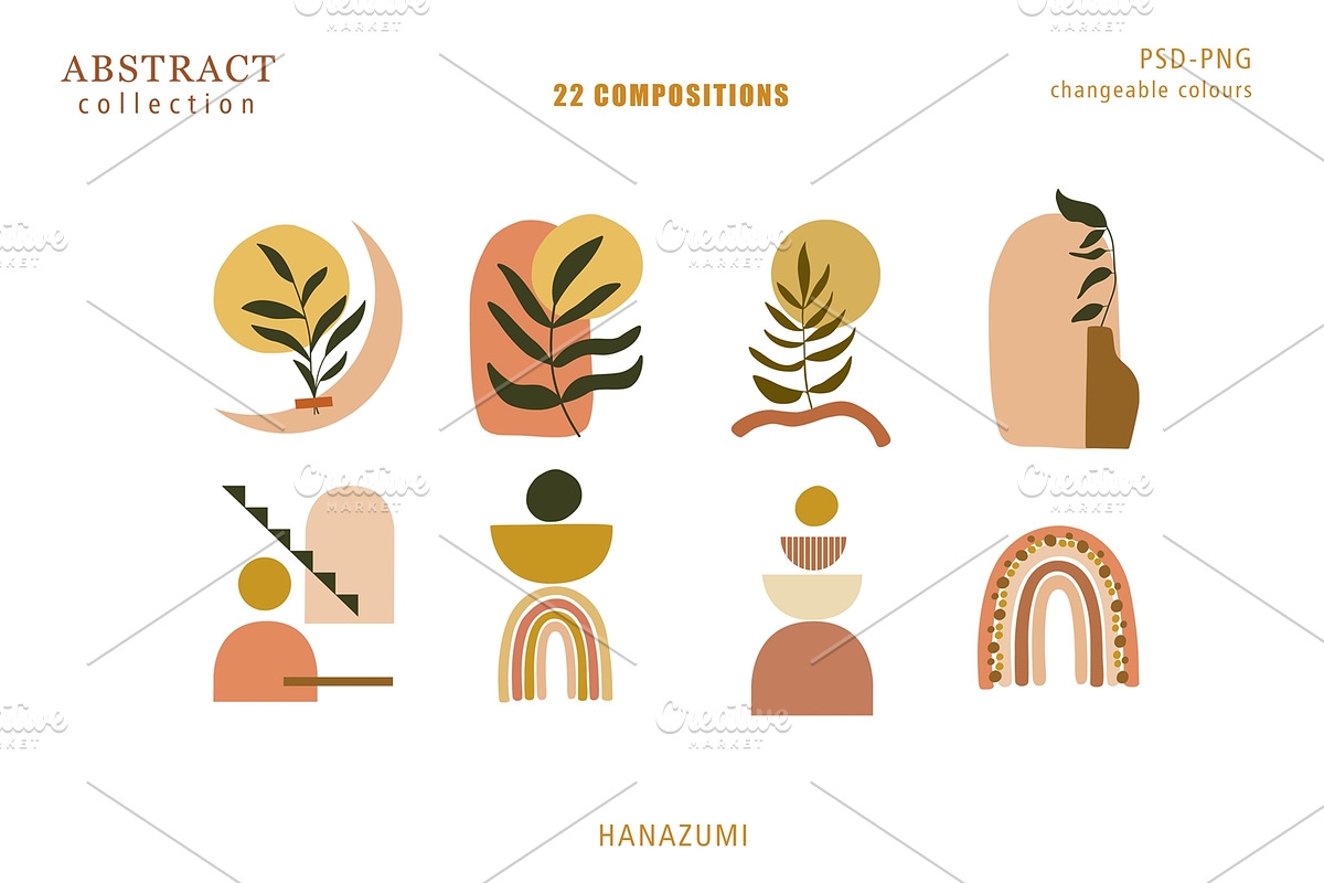 Modern Abstract & Botanical, an Illustration by Hanazumi (Photo 11 of 21)