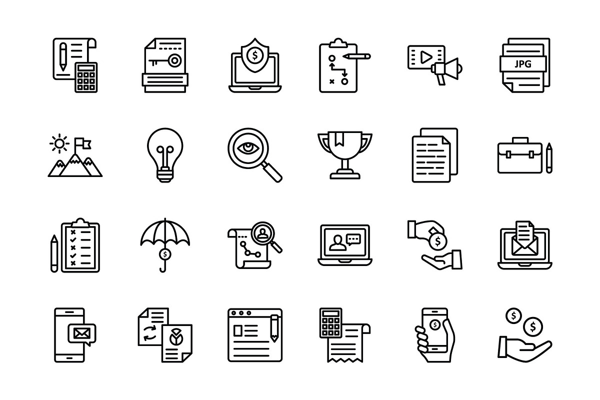 Market and Economy Icons, a Solid Icon by Vector Portal (Photo 3 of 6)
