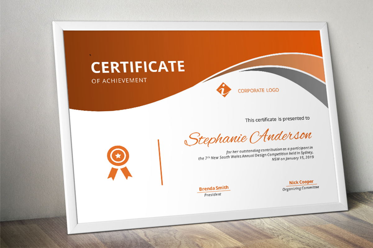 10 modern certificate docx bundle, a Stationery Template by Inkpower (Photo 10 of 10)