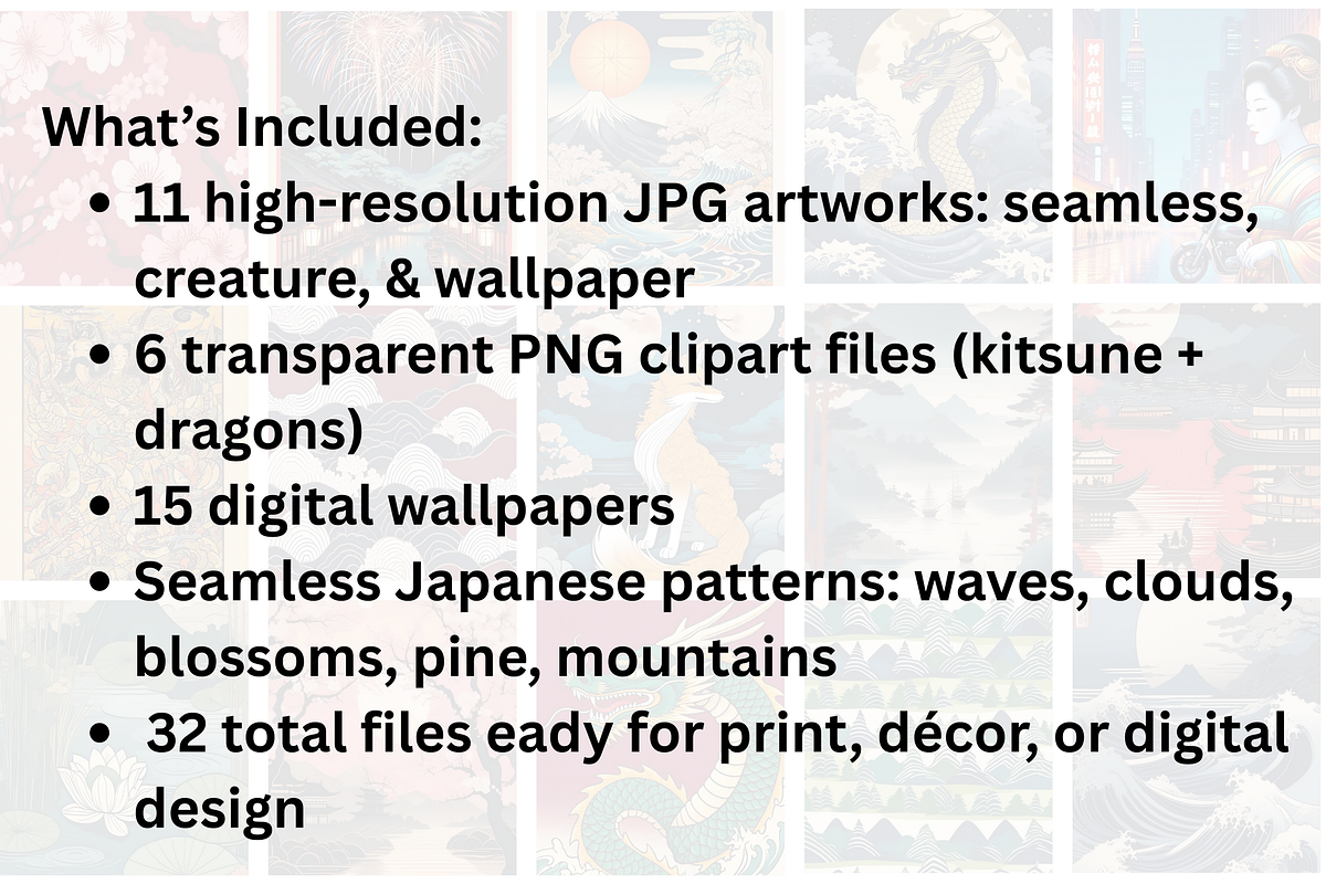 Ultimate Ukiyo-e Bundle Japanese Art, an Illustration by Vandy Fullum (Photo 2 of 9)