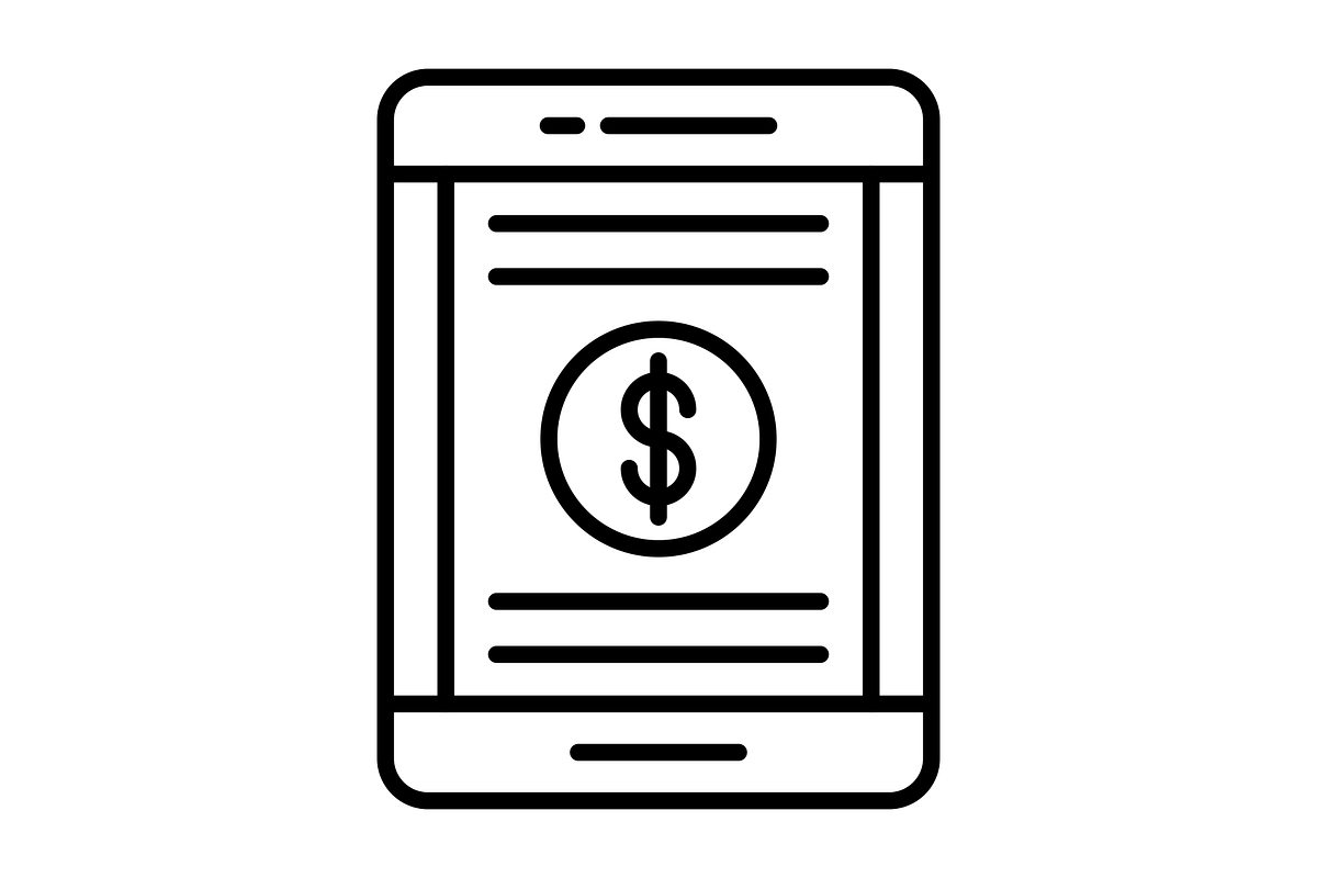Tablet Line Icon, an Outline Icon by Pexelpy (Photo 2 of 2)