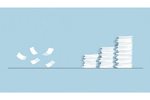 Minimalist illustration of flying, an Illustration by tilialucida