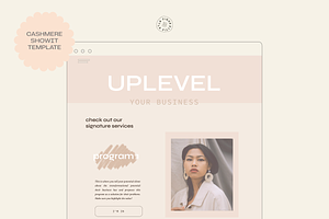 Cashmere Showit Web Template