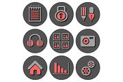 Icons interface set, an Outline Icon by AlexZeL (Thumbnail 3 of 5)