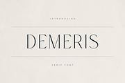 Demeris – A Modern Serif Font, a Serif Font by Only Fonts (Thumbnail 1 of 11)