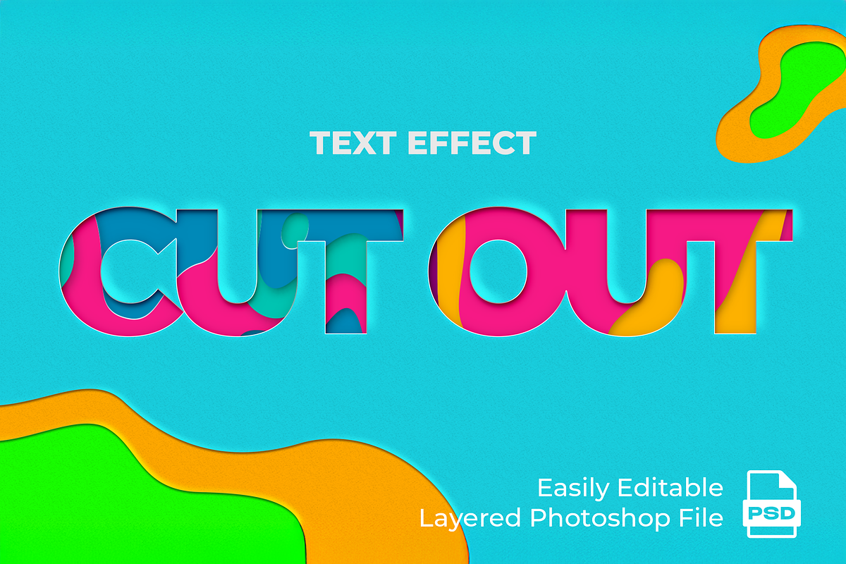 Cut Out – Papercut Text Effect, a Layer Style Add-On by Ron Dale