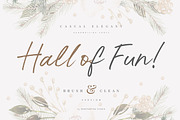 Hall Of Fun - Casual Elegant Font, a Script Font by Konstantine Studio (Thumbnail 1 of 10)