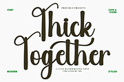 Thick Together, a Handwritten Font by FreshTypeINK (Thumbnail 1 of 8)