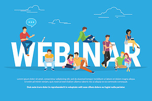 Webinar concept vector illustration