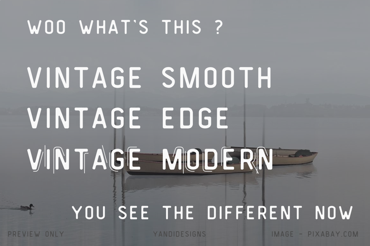 Vintage Modern Typeface preview 6