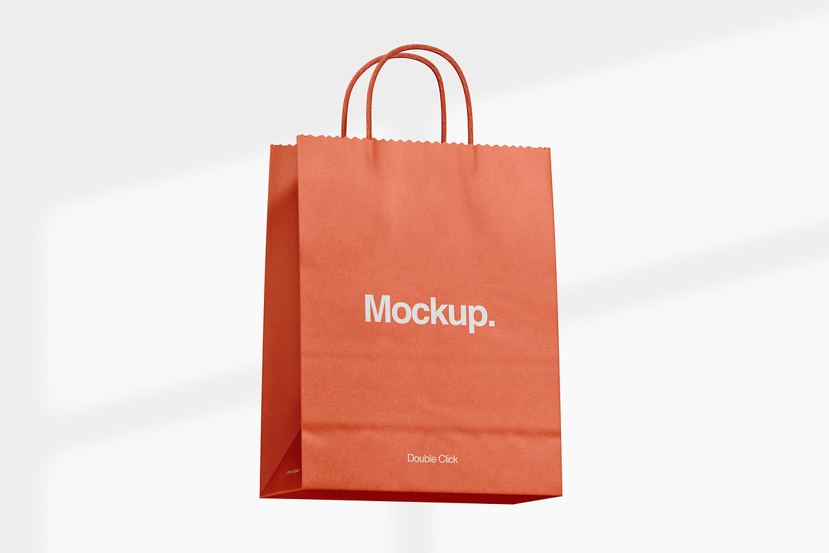 Kraft Paper Shopping Bag Mockup, a Packaging Mockup by Ram Studio LLC (Photo 14 of 16)