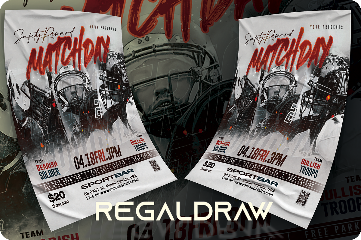 American Football Sport Flyer, a Flyer Template by regalDRAW (Photo 2 of 3)