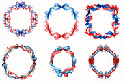Coquette Patriotic Frames Clipart, an Illustration by Designworld (Thumbnail 4 of 8)