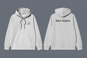 Straight Cut Sleeve Hoodie Mockup