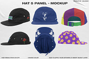 Hat 5 Panel - Mockup, a Hat Mockup by DaldSgh (Thumbnail 1 of 18)