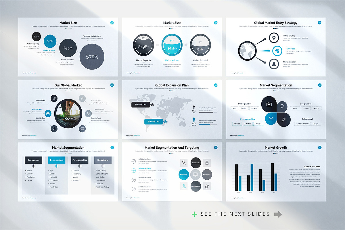 Marketing Plan Keynote Template, a Presentation Template by WhiteGraphic (Photo 9 of 22)
