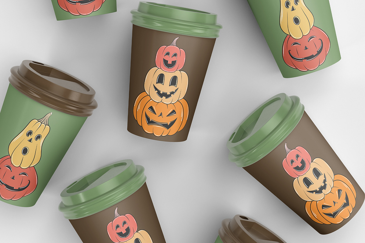 Pumpkins - Cartoon Collection, an Illustration by Alina Sh (Photo 6 of 7)