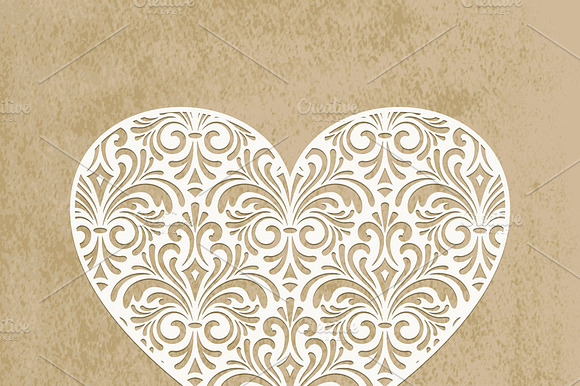 Vector paper cut heart preview 2
