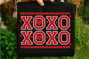 XOXO Valentine's Day Png, an Illustration by Libby Wishes
