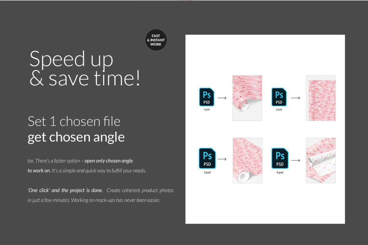 Wrapping Paper Mock-ups Set, a Mockup by Mocca Mockups Store (Photo 2 of 2)