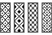 Black Geometric Pattern Panel Set, an Object Graphic by Designer_Momina (Thumbnail 4 of 13)
