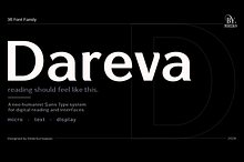 Dareva | Neo-Humanist Typeface