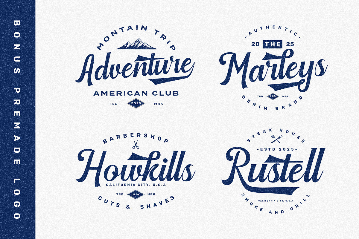 Montell - Vintage Script, a Script Font by Hasbi Creative (Photo 8 of 11)