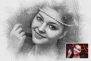 Charcoal Sketch Art Effect