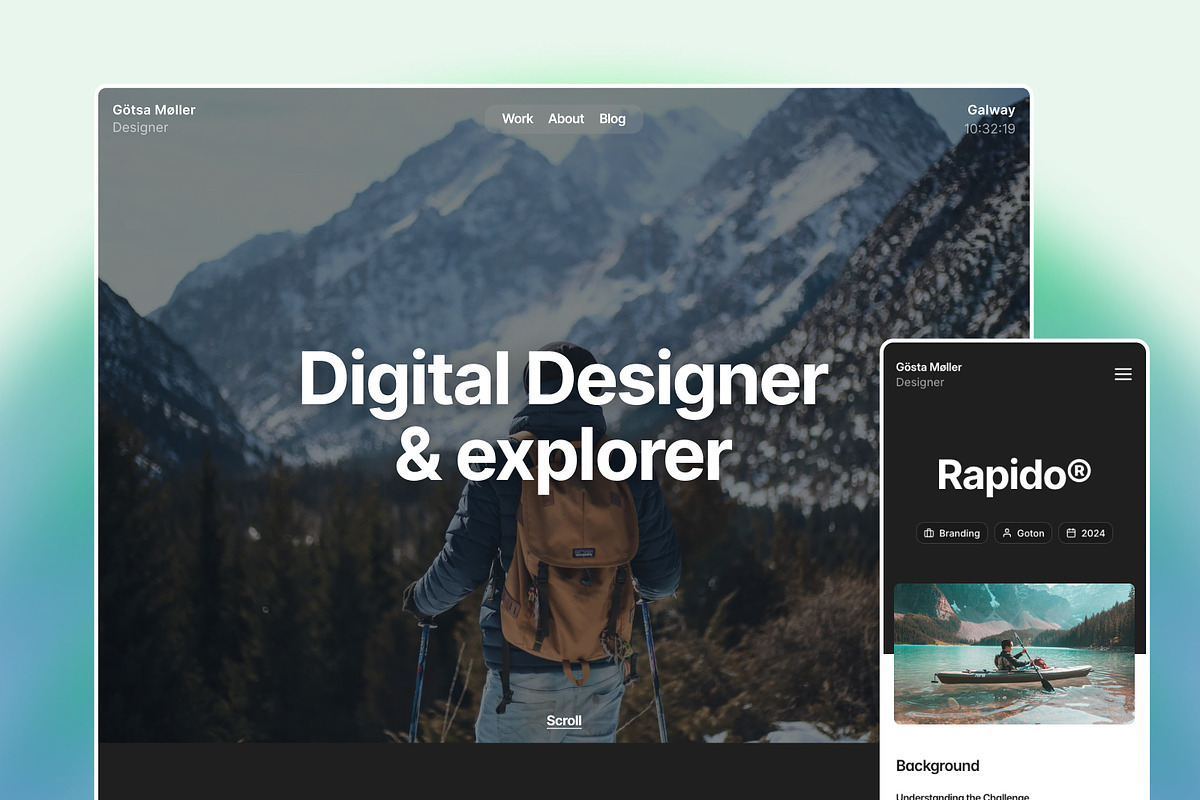 Moller — Modern Portfolio, a Templates & Theme by Eamonn Day Lavelle (Photo 1 of 4)