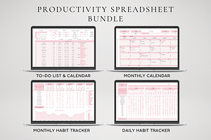 Productivity Tracker Bundle 2024