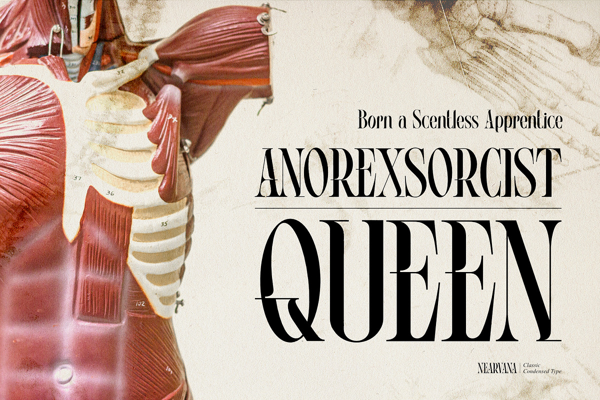 Nearvana - Classic Condensed Type, a Serif Font by ikiiko (Photo 2 of 7)