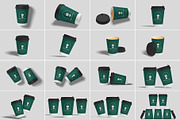 Paper Coffee Cup Mockups | Caffeine, a Cups & Container Mockup by Compositing Studio (Thumbnail 3 of 20)