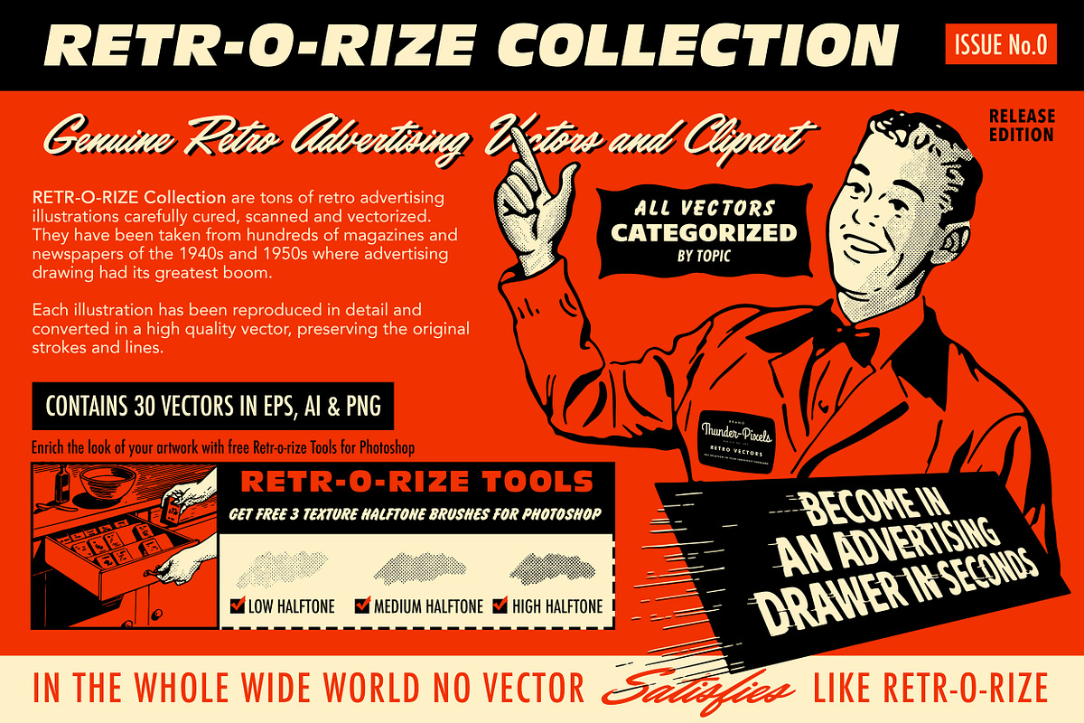 Retr-o-rize Collection - Issue #0, an Illustration by Thundr Co. (Photo 1 of 4)