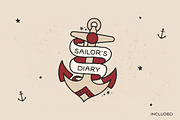 Sailors Diary Tattoo Style Font, a Sans Serif Font by BAD TASTE (Thumbnail 6 of 7)
