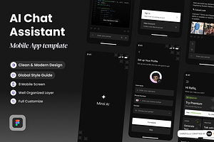 Mirai AI - AI Chat Mobile App, a Websites & App Template by SLAB! Design