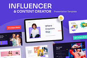 Influencer Google Slides Template, a Social Media Template by New Coral Design (Thumbnail 1 of 6)