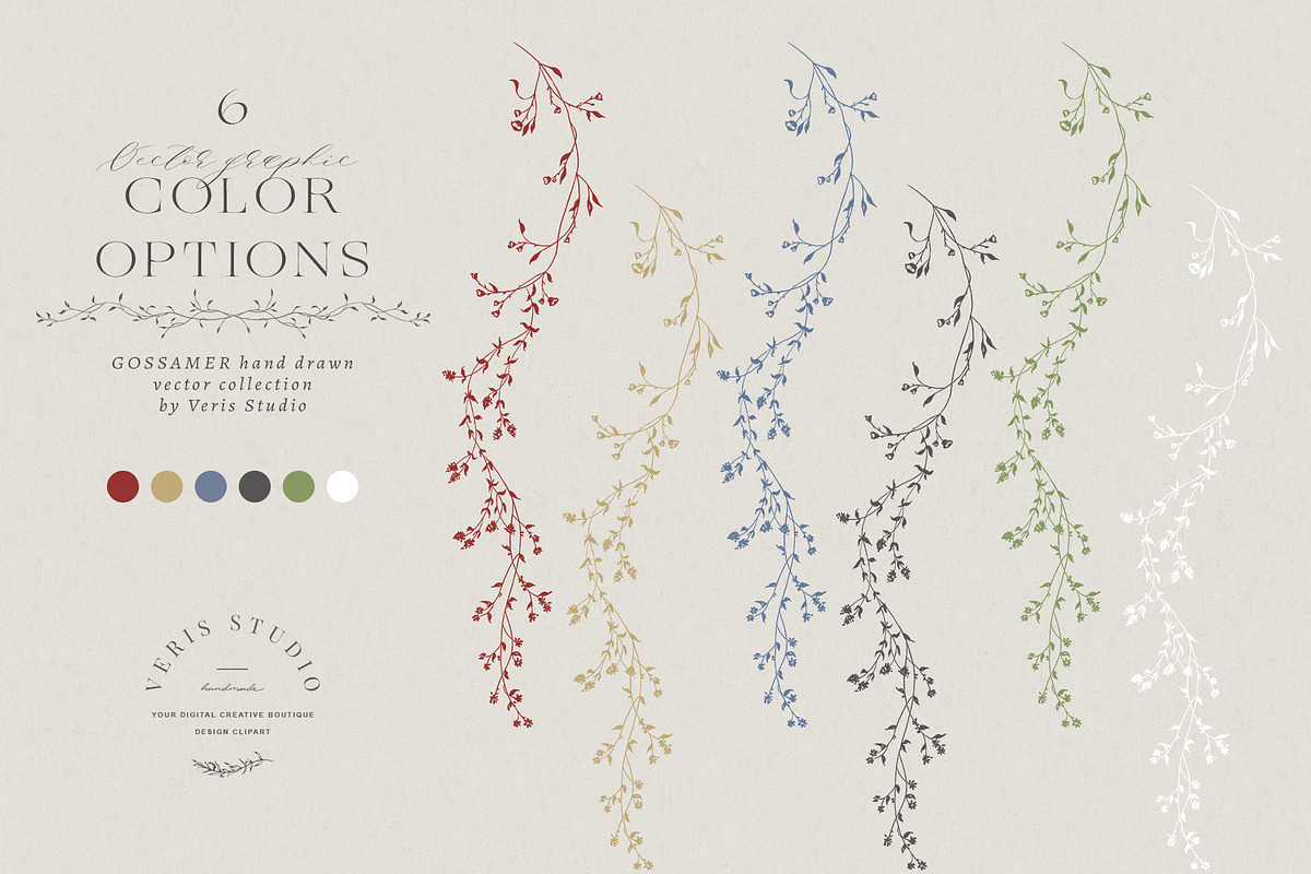 Floral Vector Clipart PNG Graphic, a Decorative Illustration by Veris Studio (Photo 15 of 16)