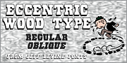 Eccentric Wood Type JNL, a Slab Serif Font by Jeff Levine Fonts (Thumbnail 1 of 5)