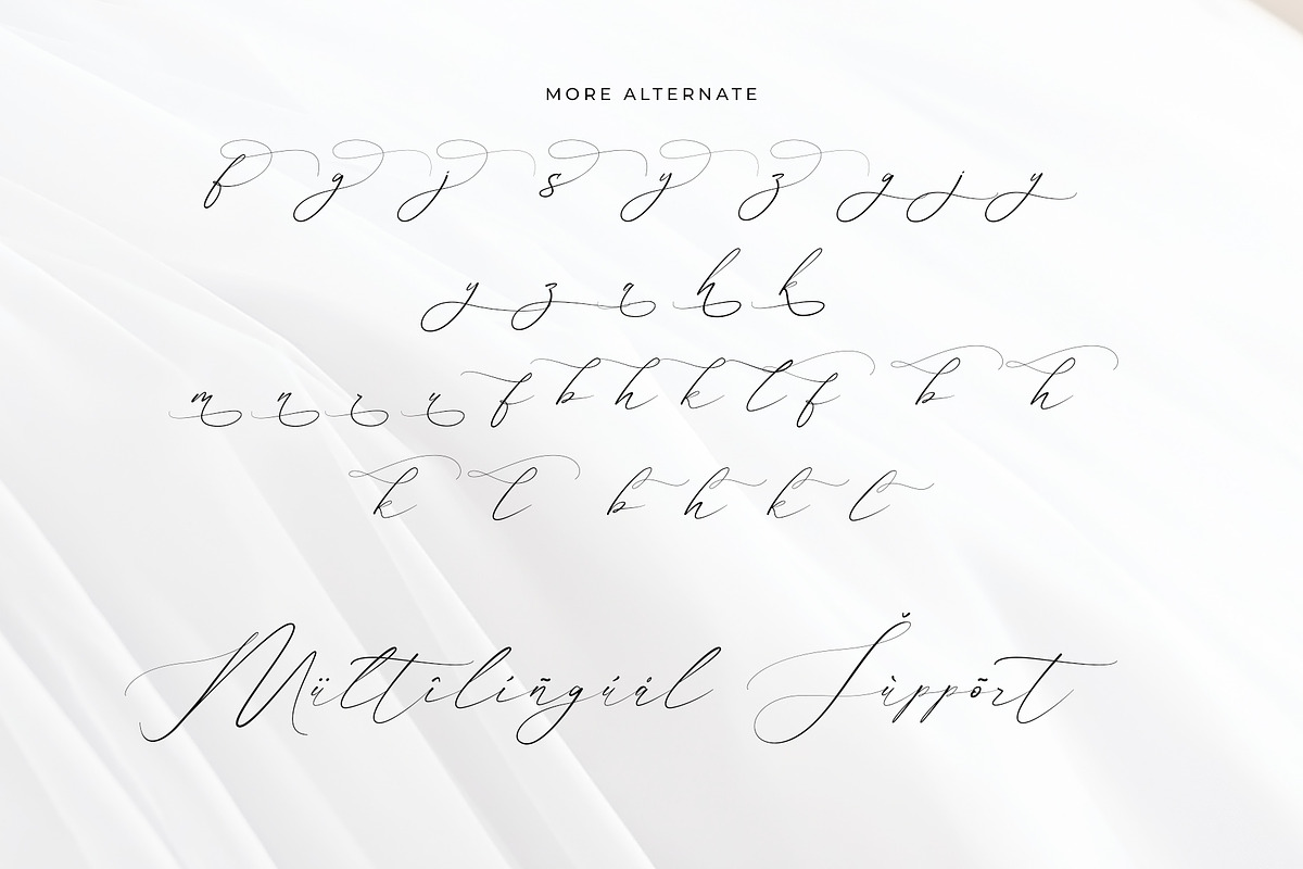 Flavinda Wedding Calligraphy Font, a Script Font by RantautypeStudio (Photo 15 of 16)