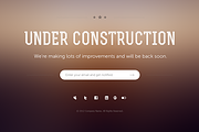 7 Under Construction Page Templates, a Landing Page Template by Prosymbols (Thumbnail 3 of 5)