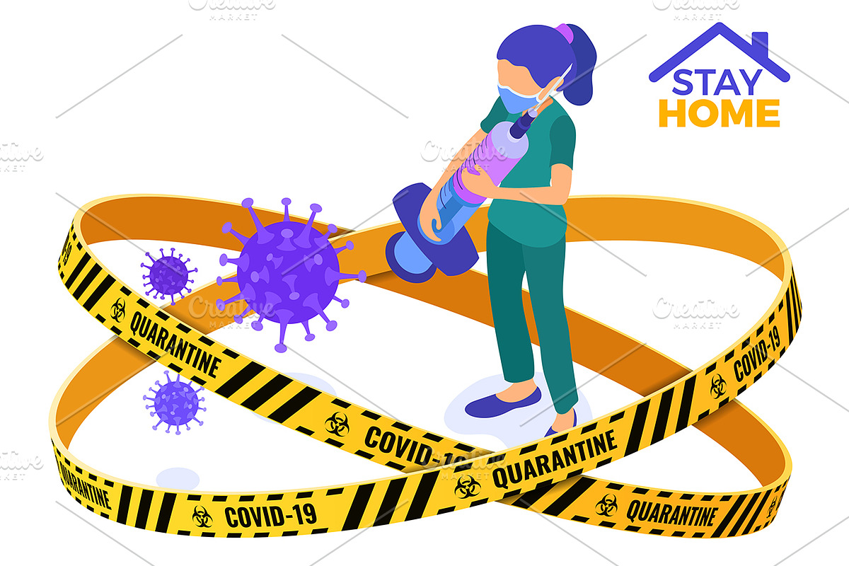 Covid-19 Coronavirus Stop Stay Home, an Education Illustration by TAlex (Photo 13 of 16)