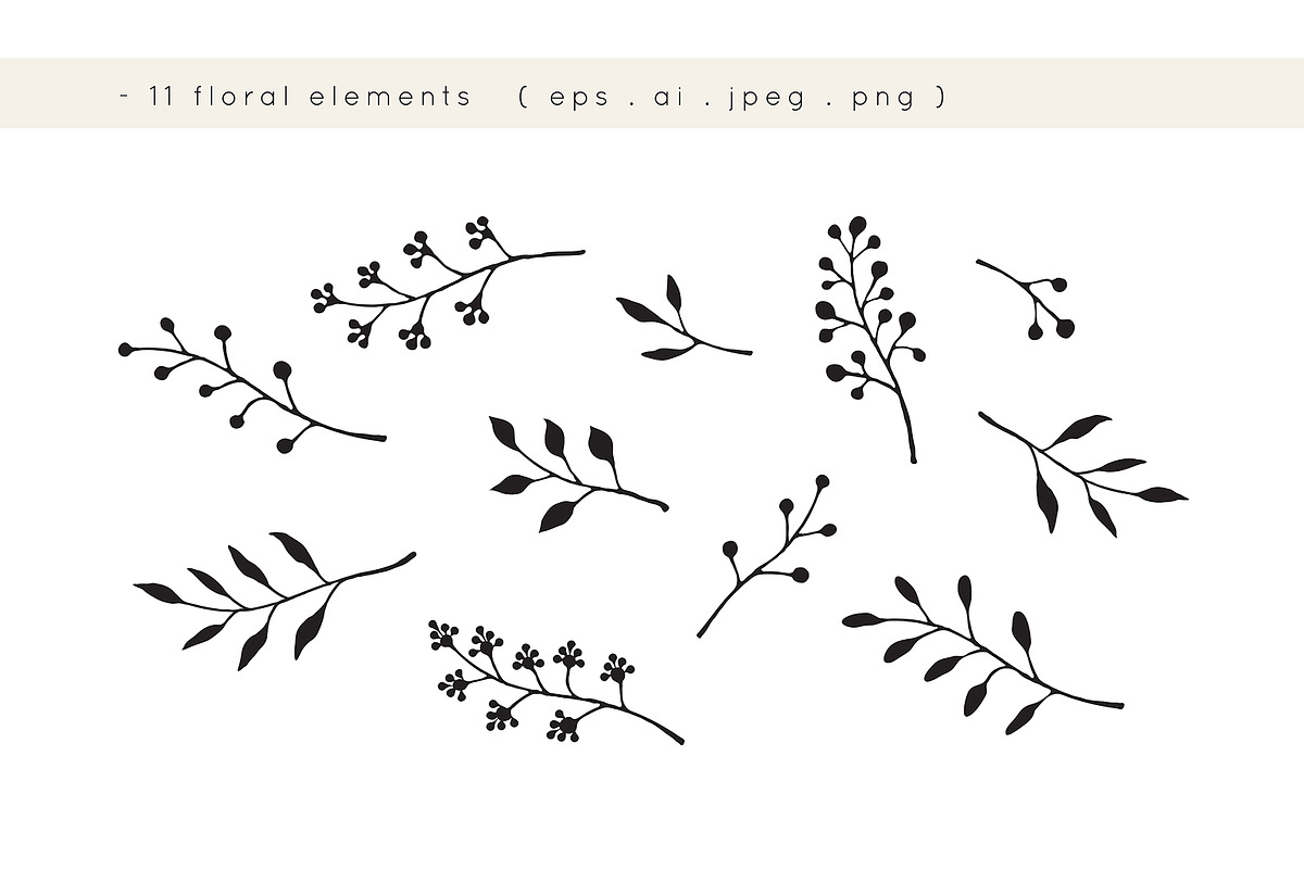 Botanic Graphic Collection, a Texture Illustration by Curly_Pat (Photo 4 of 8)